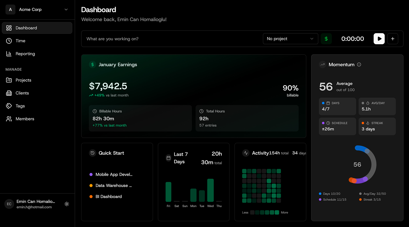 Dashboard Preview