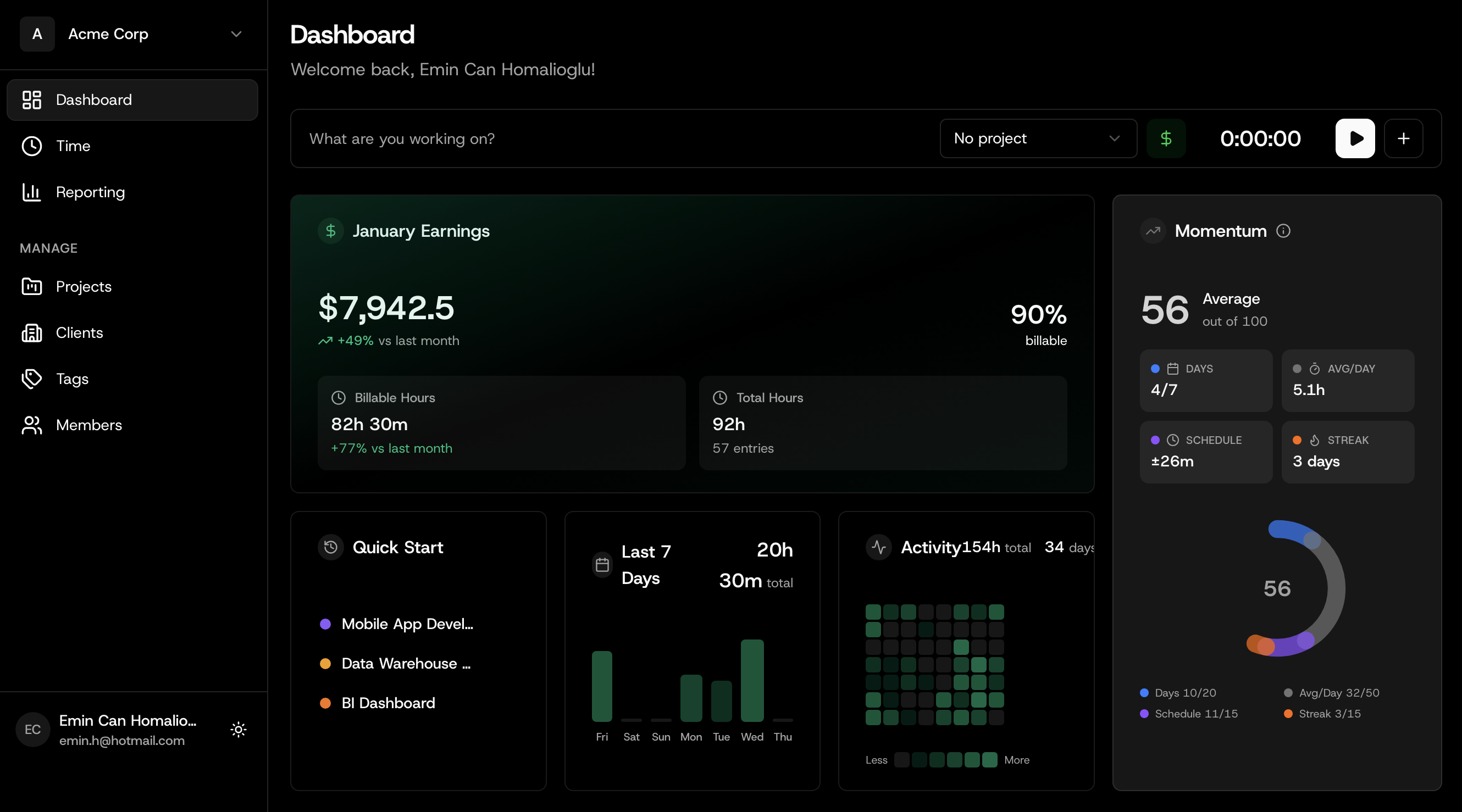 Dashboard Preview